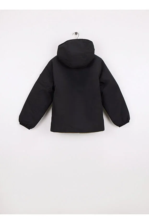 Детское пальто для мальчиков с капюшоном Jack & Jones, Black — фото 2