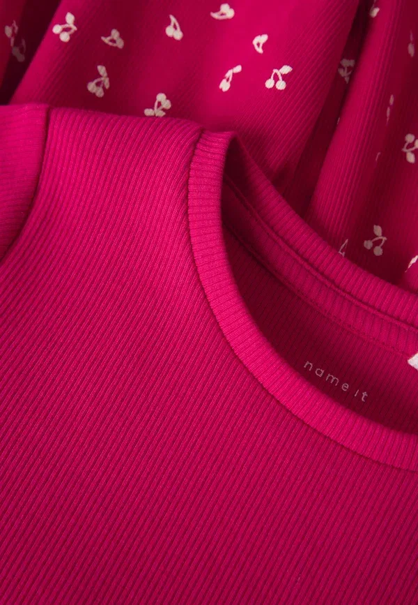 Платье-свитер хлопковое Nmfhaisy ss dress pb - jumper dress Name It, rot, цвет rot — фото 3