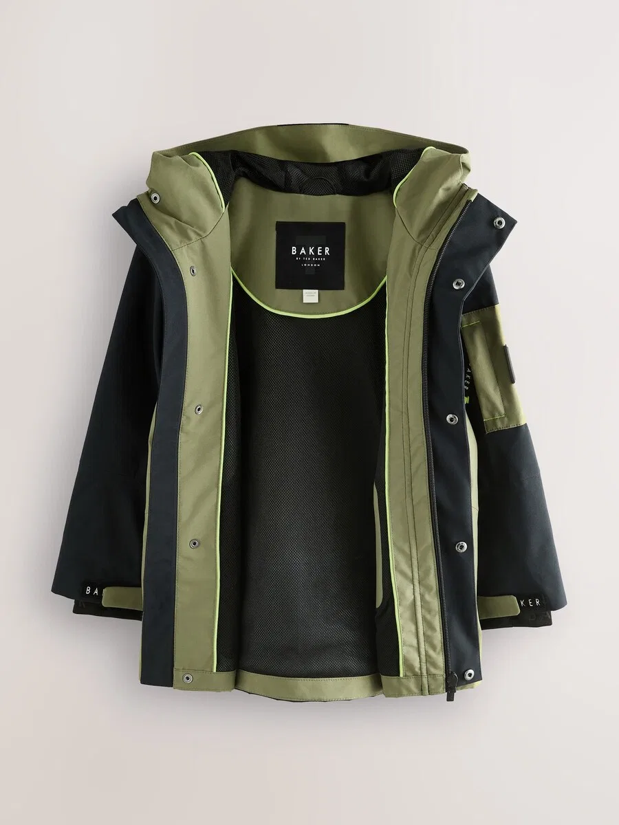 Куртка Baker by Ted Baker Between-Season Jacket оливкового цвета — фото 3