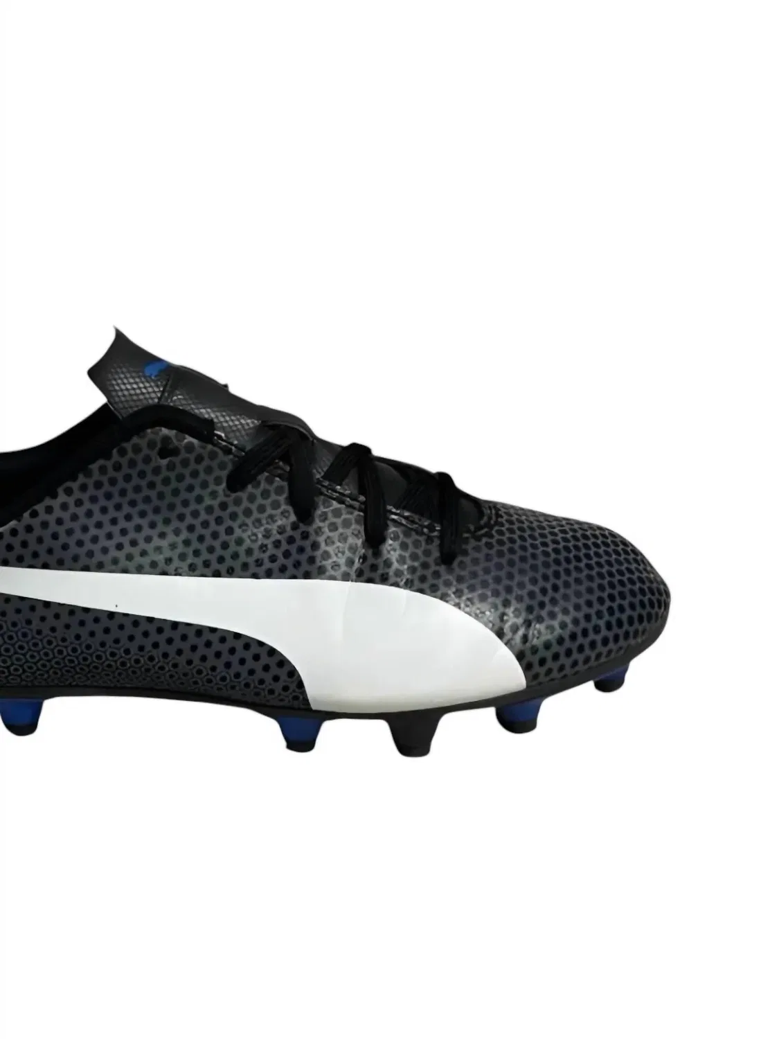 Детские футбольные бутсы для мальчиков на естественном грунте Spirit FG Jr Puma, черный — фото 2