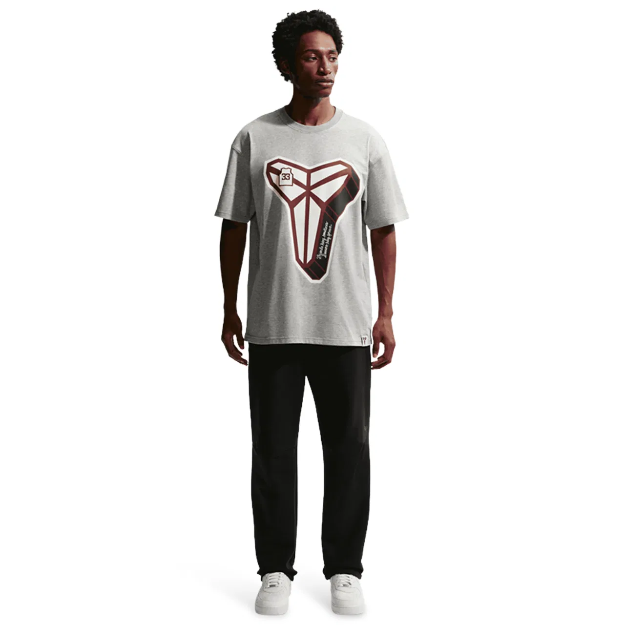 Футболка мужская Kobe Dri-FIT M90 SC Nike, серый — фото 4