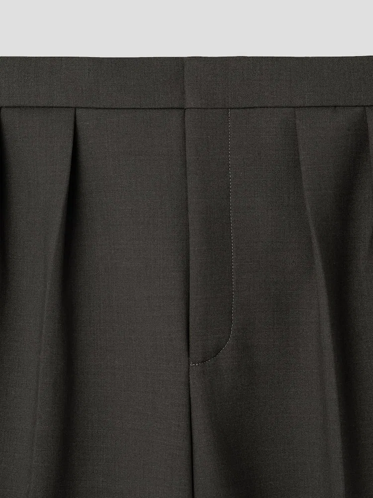 Чиносы, шерстяные, Le Pantalon Citta JACQUEMUS, Dark Khaki — фото 3