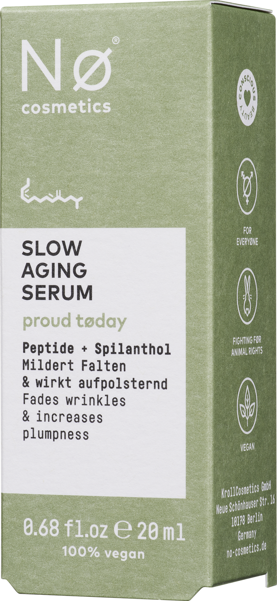 

Сыворотка для лица Nø proud today Slow-Aging Serum