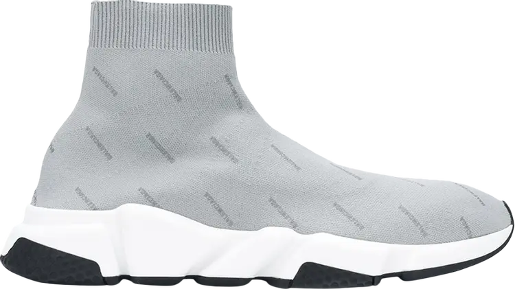 

Кроссовки Balenciaga Logo Speed Trainer Reflective Grey, серый