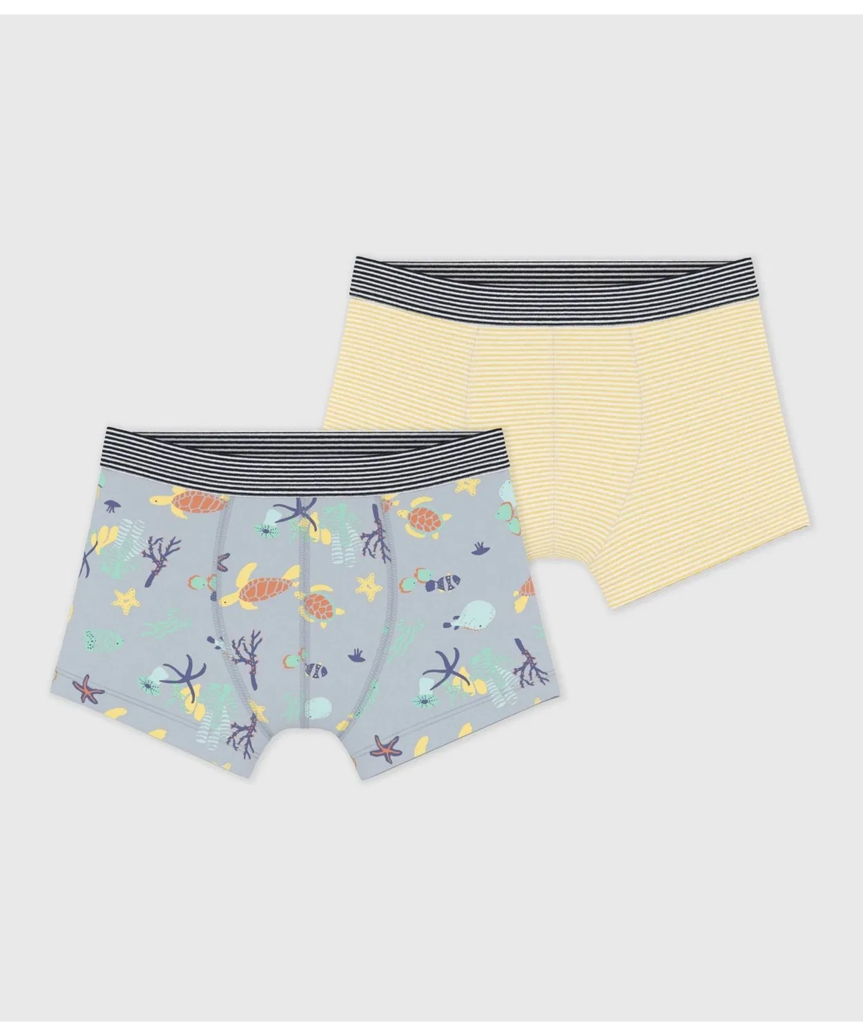 Детские трусы-боксеры с принтом, комплект из 2 штук PETIT BATEAU, Multicolor