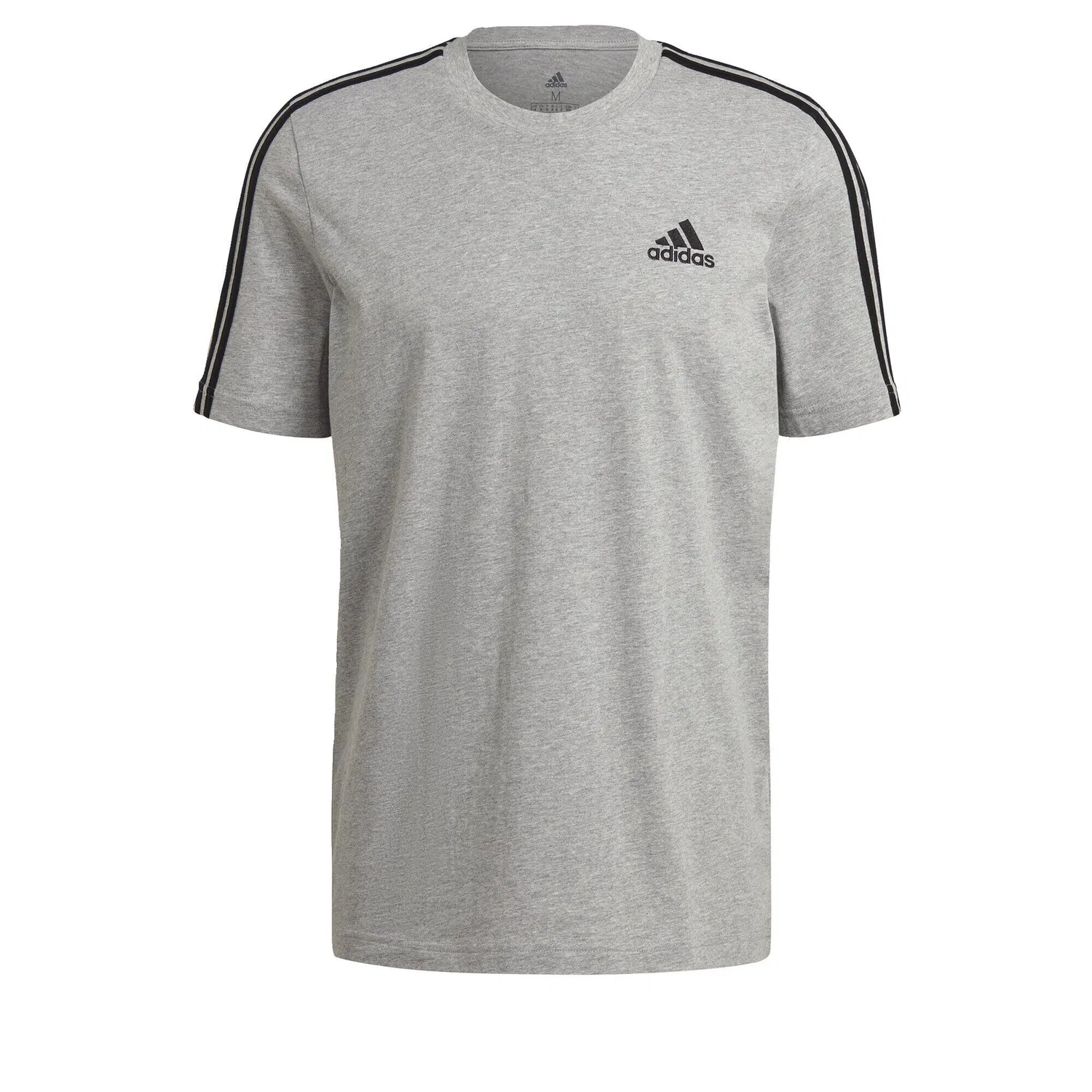 Мужская футболка с длинным рукавом Essentials 3-Streifen Adidas, Grau