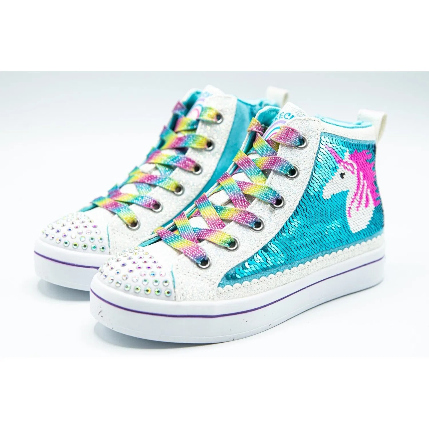 Детские кроссовки с подсветкой Twi-Lites 2.0 Skechers, Schwarz — фото 3
