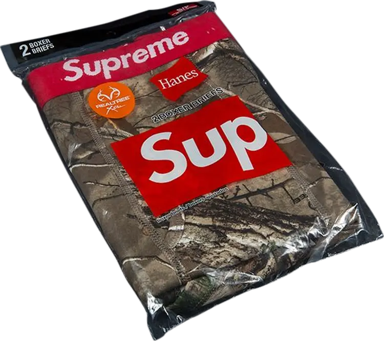 

Боксеры Supreme x Hanes Realtree Boxer Briefs 'Realtree', разноцветный