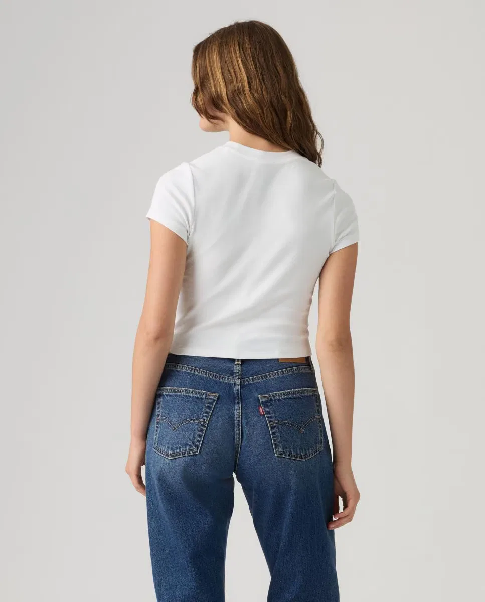 Женская футболка с коротким рукавом, Crop, Levi's, белый — фото 2