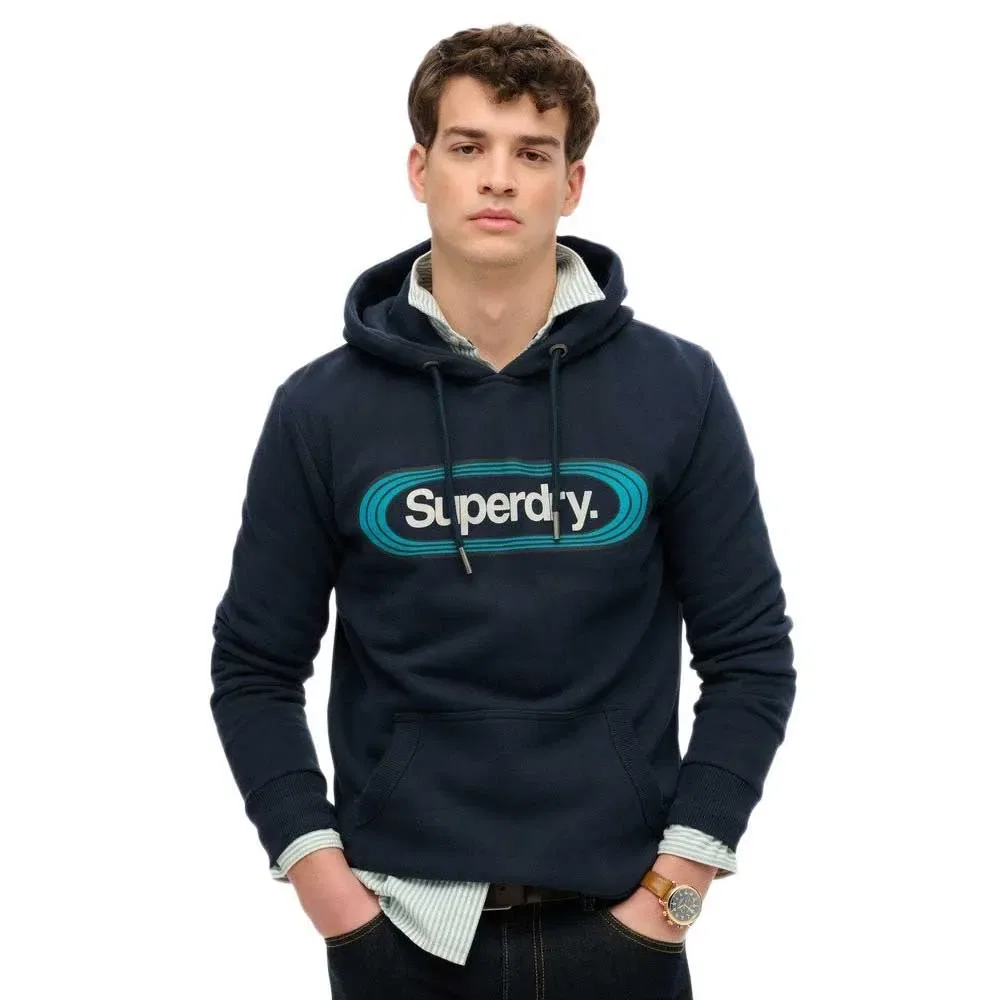 Худи Vintage Trade Tab Superdry, синий