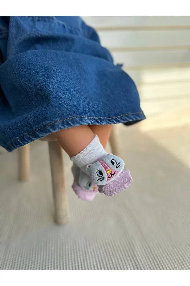 Детские носки для новорожденных с игрушками Myluni, Pink