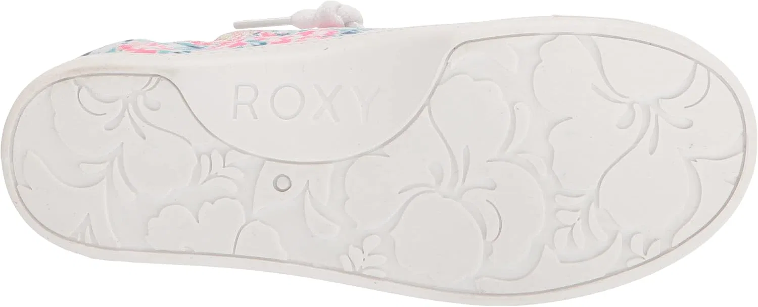 Детские кеды для девочек Roxy Rg Rory Slip on Sneaker, Blue/Pink Exc — фото 4