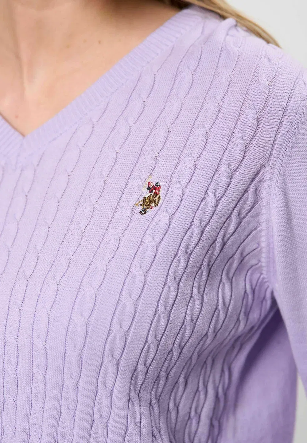 Джемпер U.S. Polo Assn., Pastel Lilac — фото 4