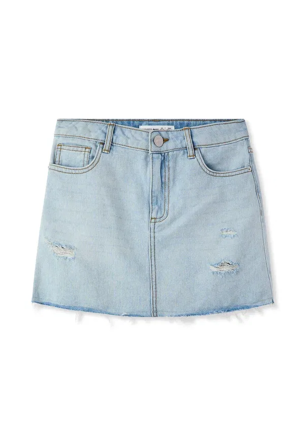 Юбка джинсовая A-line skirt Terranova, Blu Denim Chiaro, светло-голубой — фото 4
