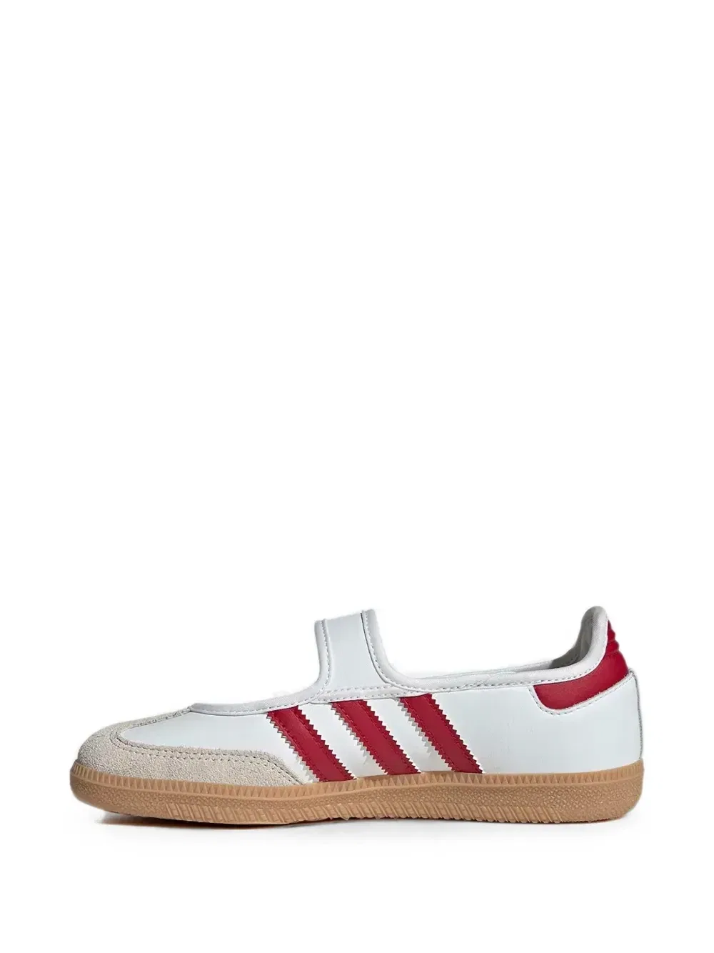 Кроссовки Samba Jane на липучке Adidas Kids, белый — фото 4