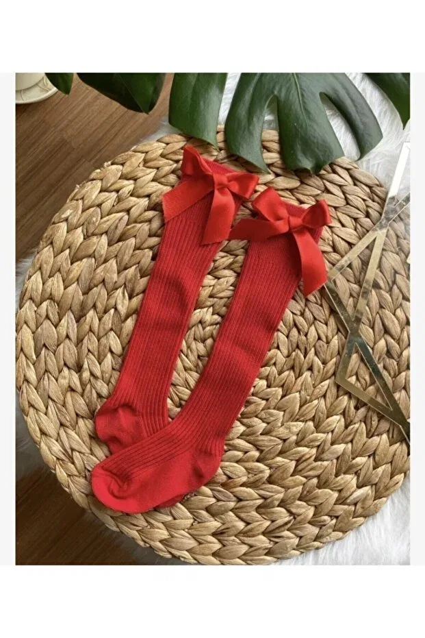 Детские носки для новорожденных с лентой Ardenkids, Red