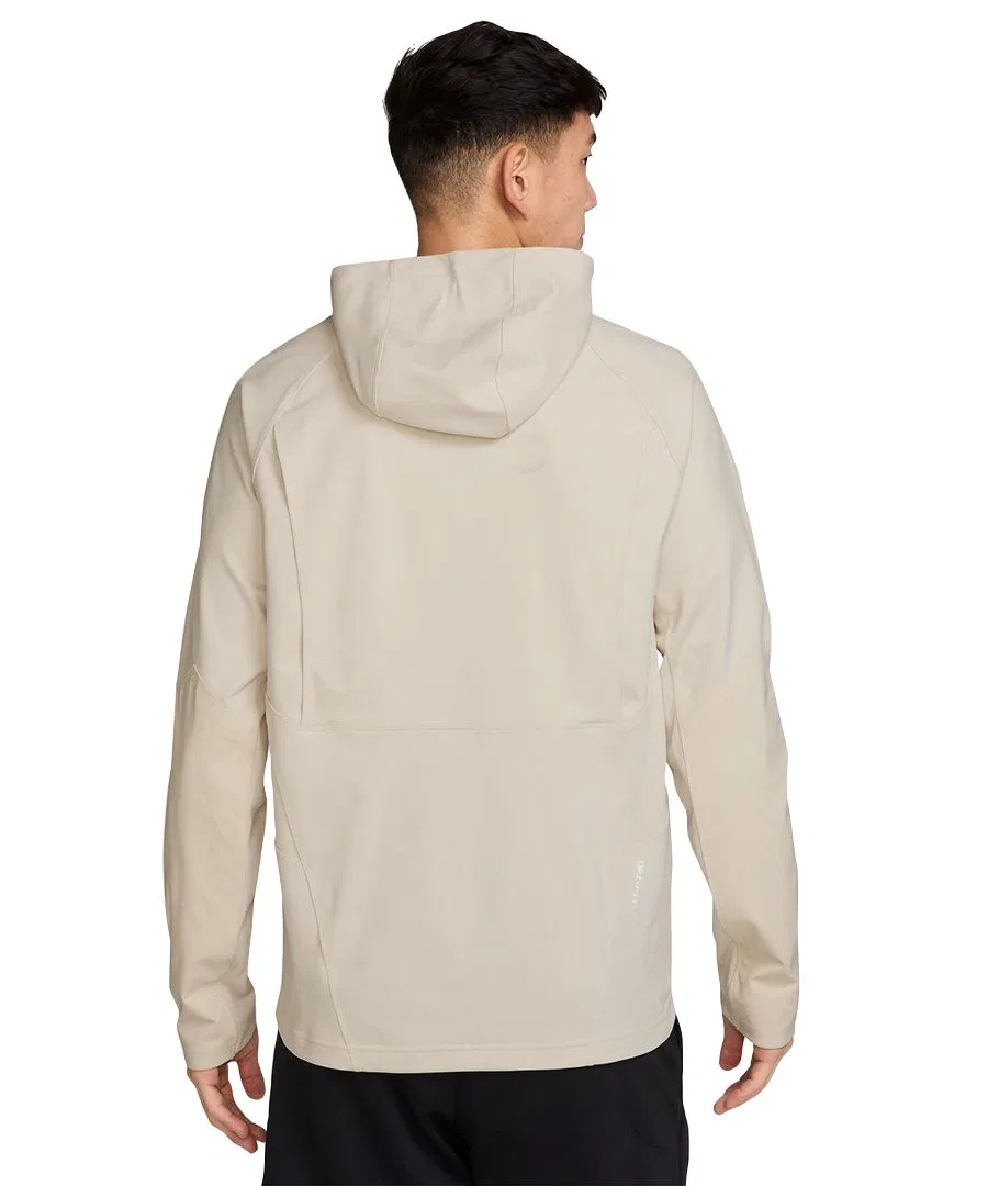 Мужская тренировочная толстовка Nike Pro Dri-FIT, Light Orewood Brown/White — фото 2
