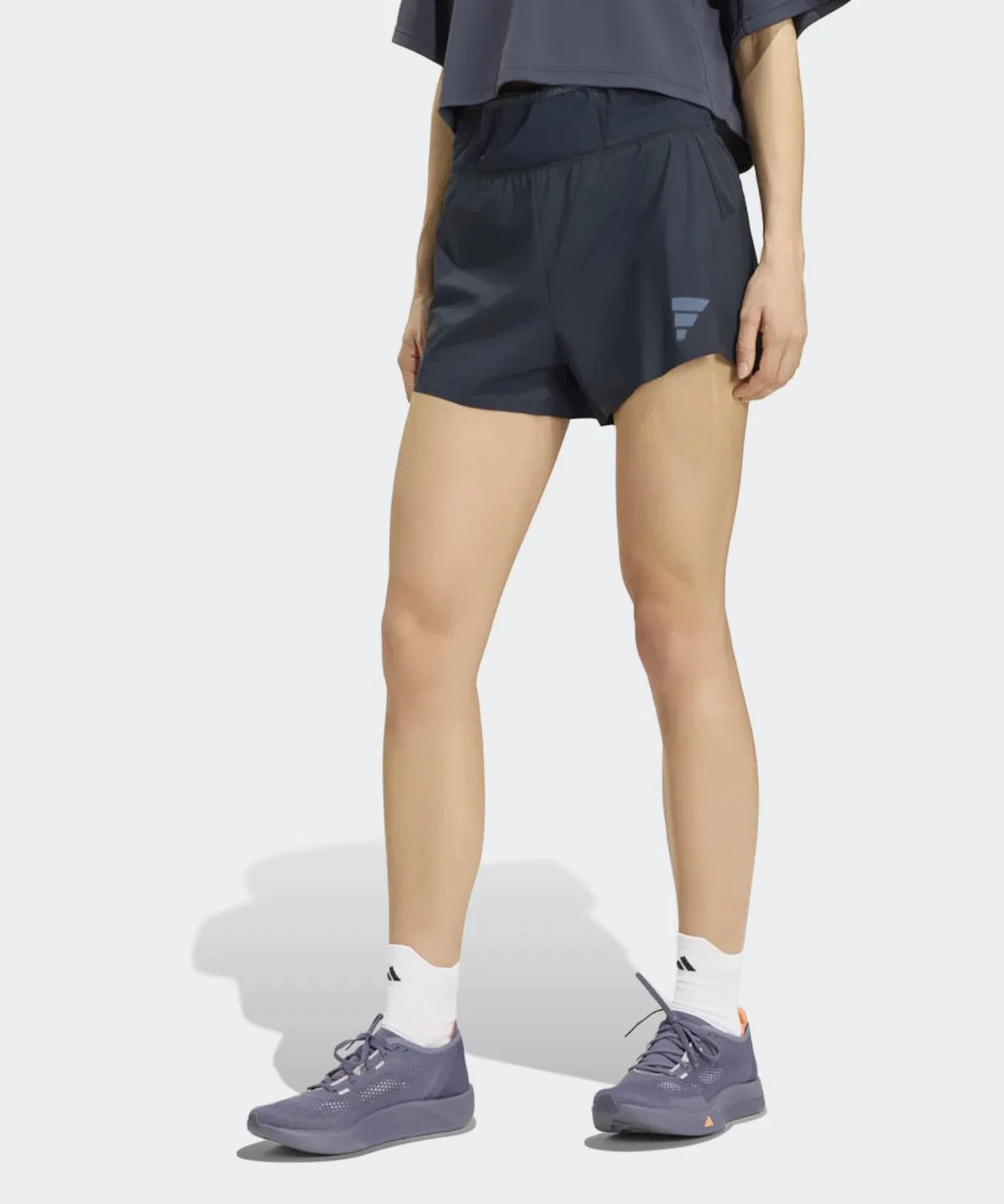 Женские беговые шорты с двойным плетением Adidas, Grey