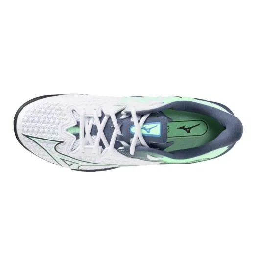 Теннисные кроссовки «Wave Exceed Tour 6 AC» от Mizuno, White X Mint X Blue — фото 4
