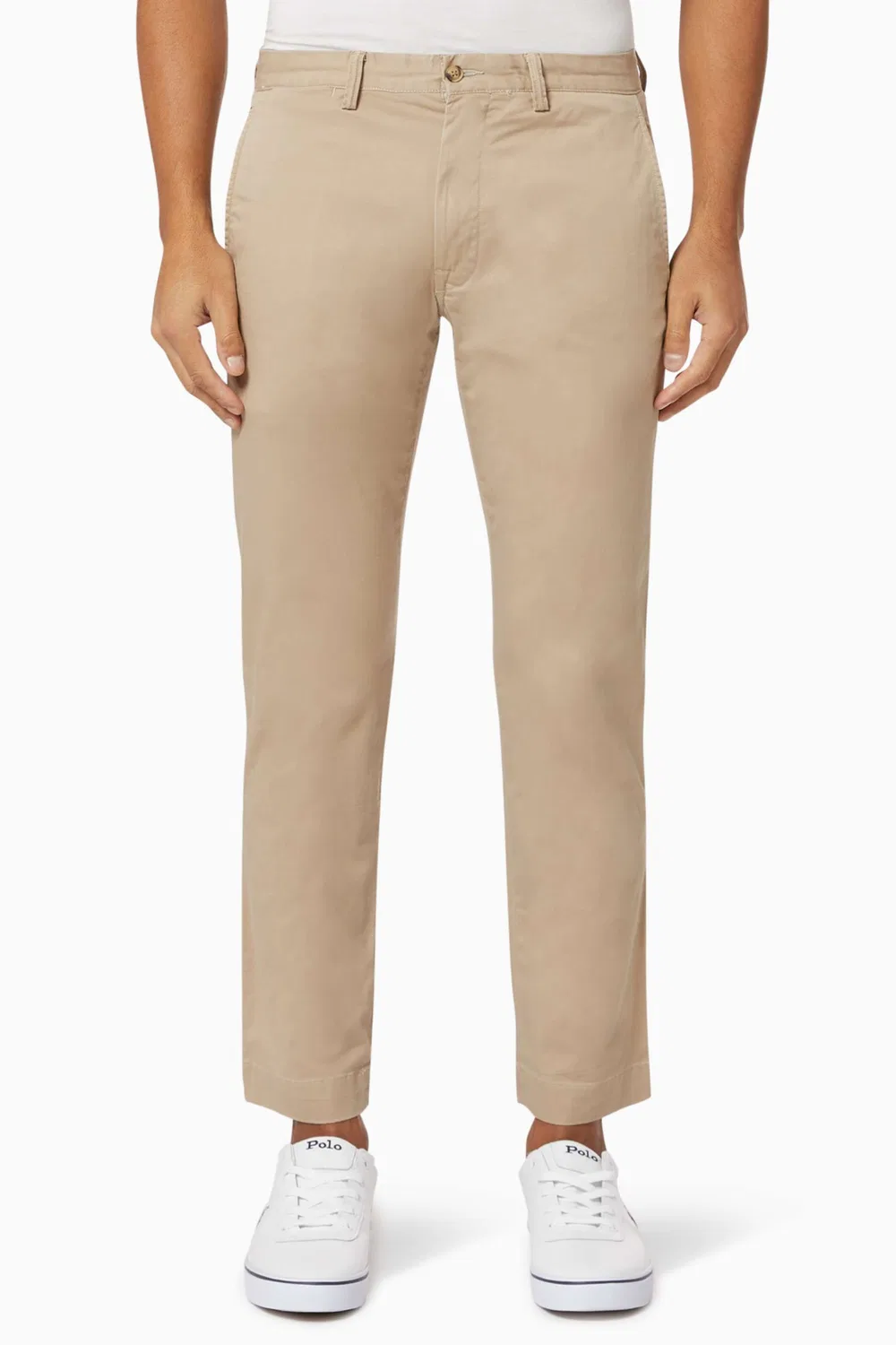 Брюки чинос слим с эффектом стрейч Polo Ralph Lauren, нейтральный
