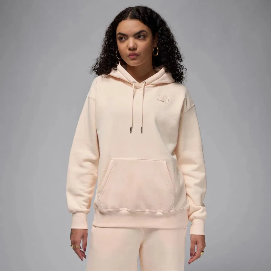 Женский свитшот с капюшоном Jordan Flight Fleece Po Nike, Оранжевый