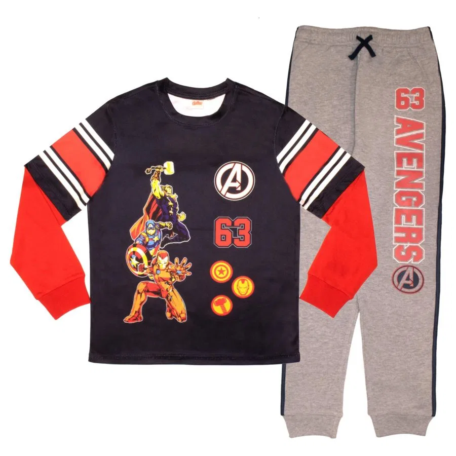 Комплект из лонгслива и брюк Marvel Avengers, Admiral Navy