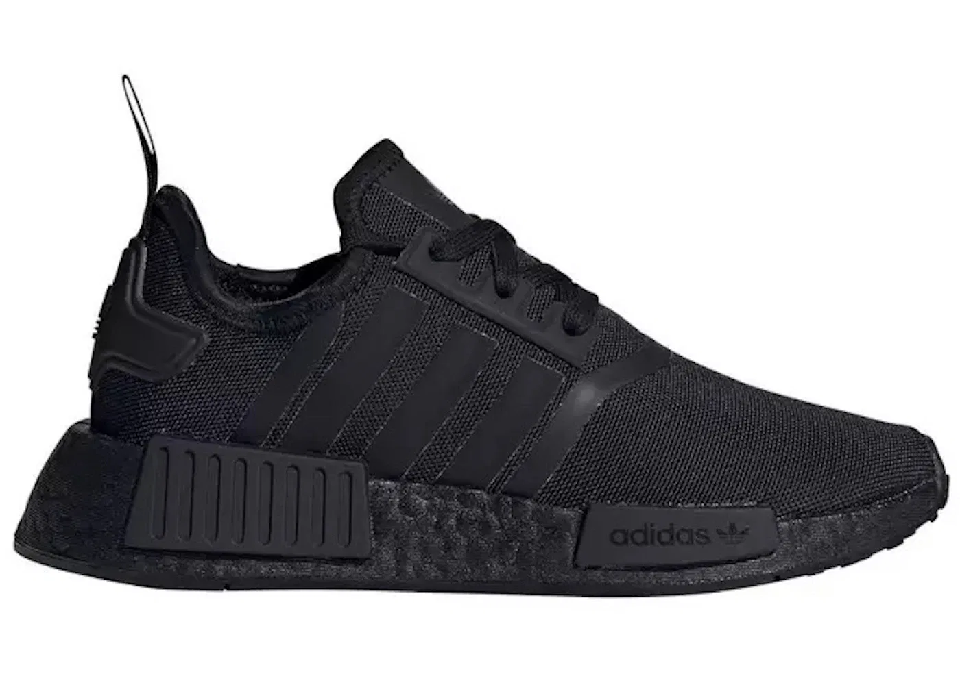 Детские кроссовки для мальчиков с текстильным верхом Adidas NMD R1, Core Black Core Black Core Black