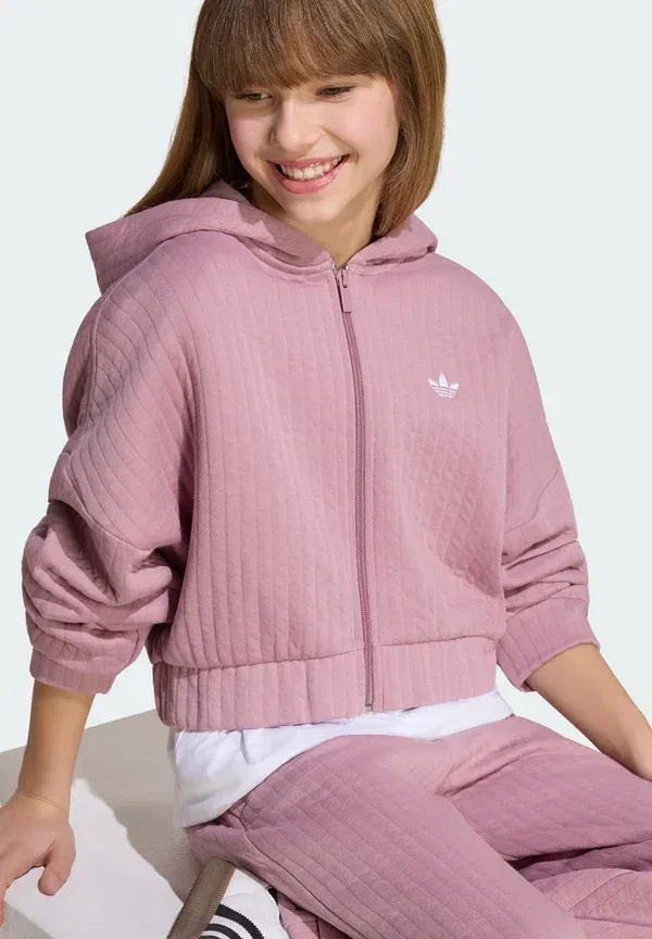 Худи на молнии Lo zip - толстовка на молнии для подростков Adidas Originals, сиреневый — фото 4