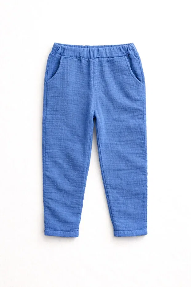 Детские брюки для девочек хлопковые My Baby'S World, Blue — фото 2