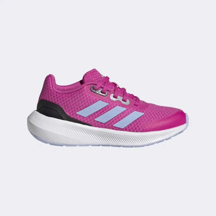 Детские кроссовки с шнуровкой RunFalcon 3 adidas, Розово-синий