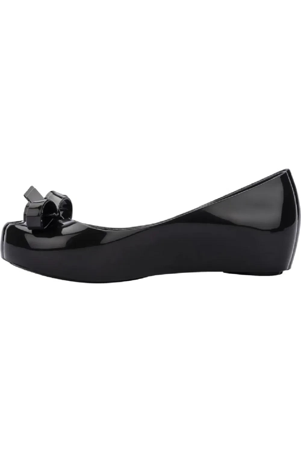 Детские туфли балетки на плоской подошве с бантом Ultragirl Mini Melissa, черный — фото 4