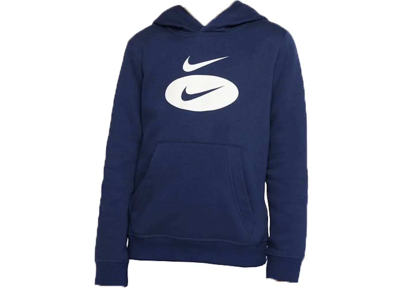 Детское хлопковое худи с капюшоном Nike Sportswear, цвет Midnight Navy/Cool Grey/Sail