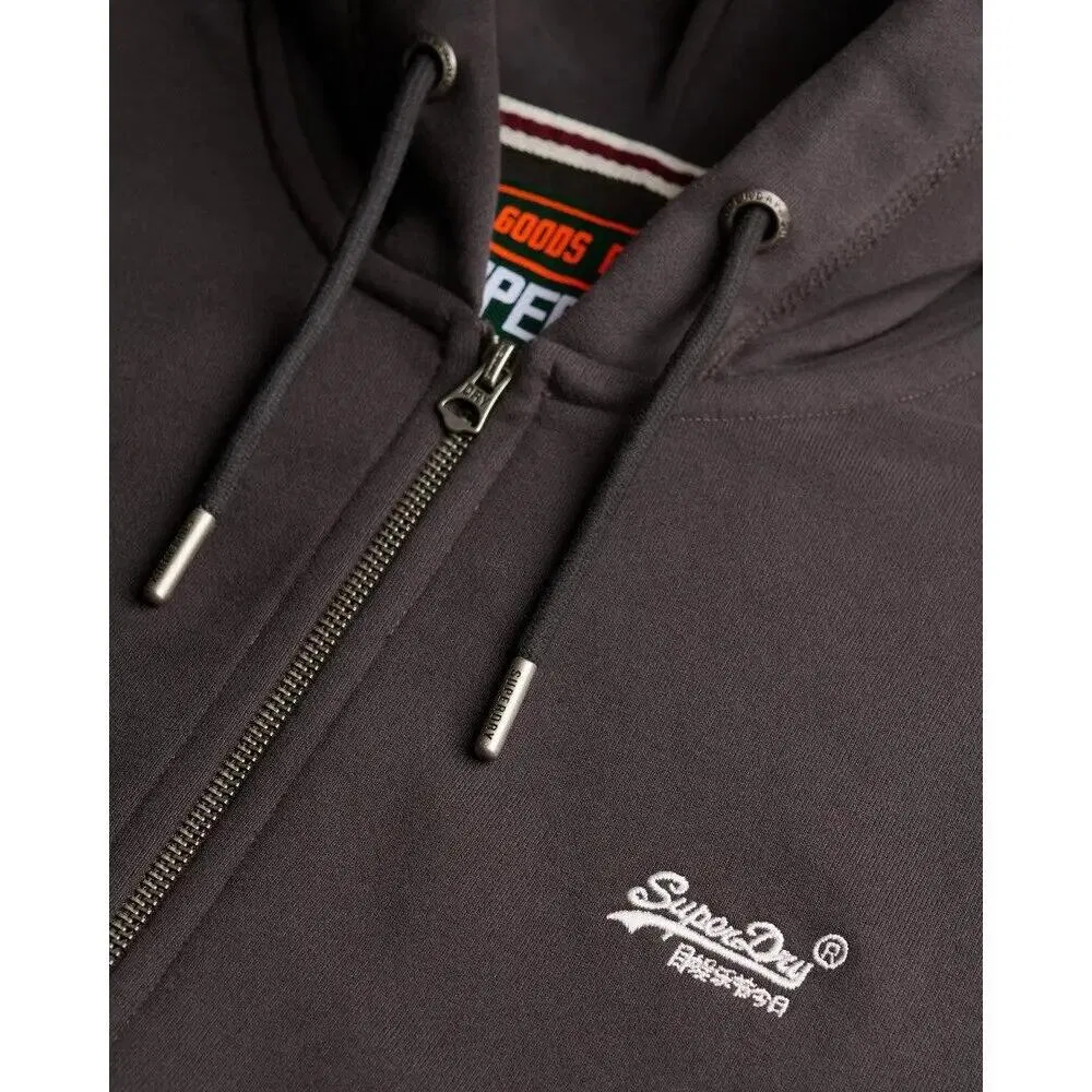 Мужское худи с длинным рукавом Logo Essential Superdry, Черный — фото 2