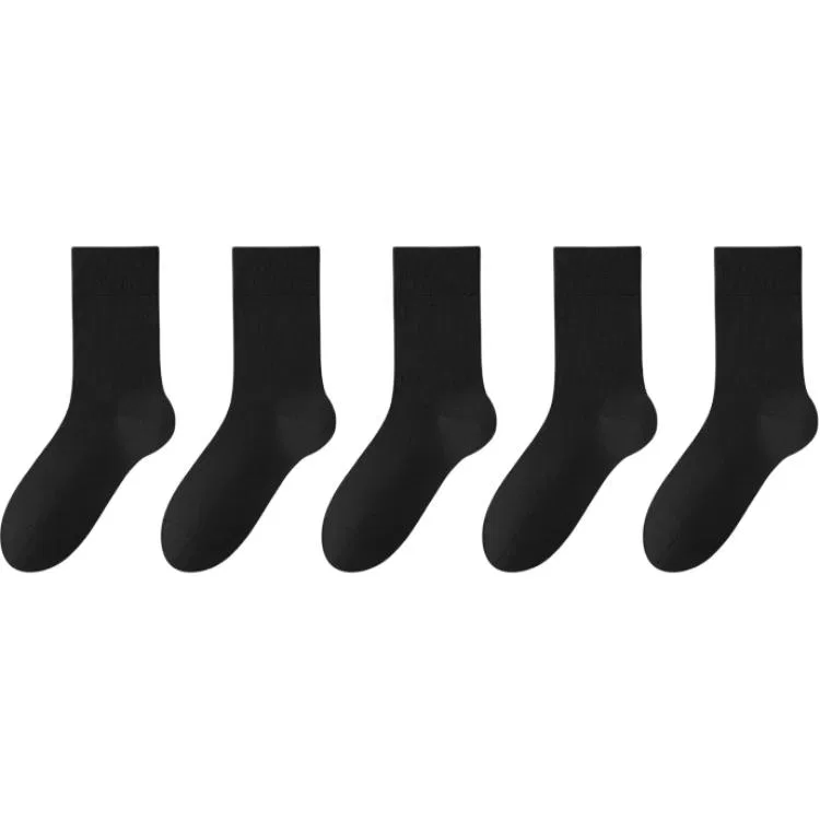 Детские носки-гольфы 5 пар Black MINISO, Black 5 Pack