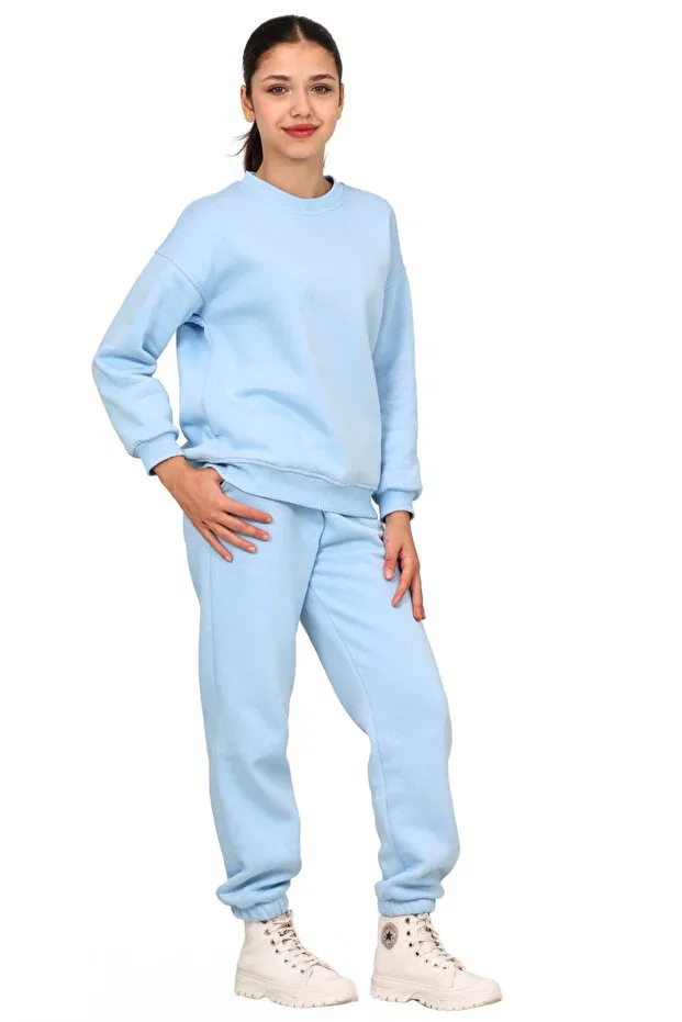 Детский спортивный костюм для девочек с капюшоном Erdem Kids, Baby Blue