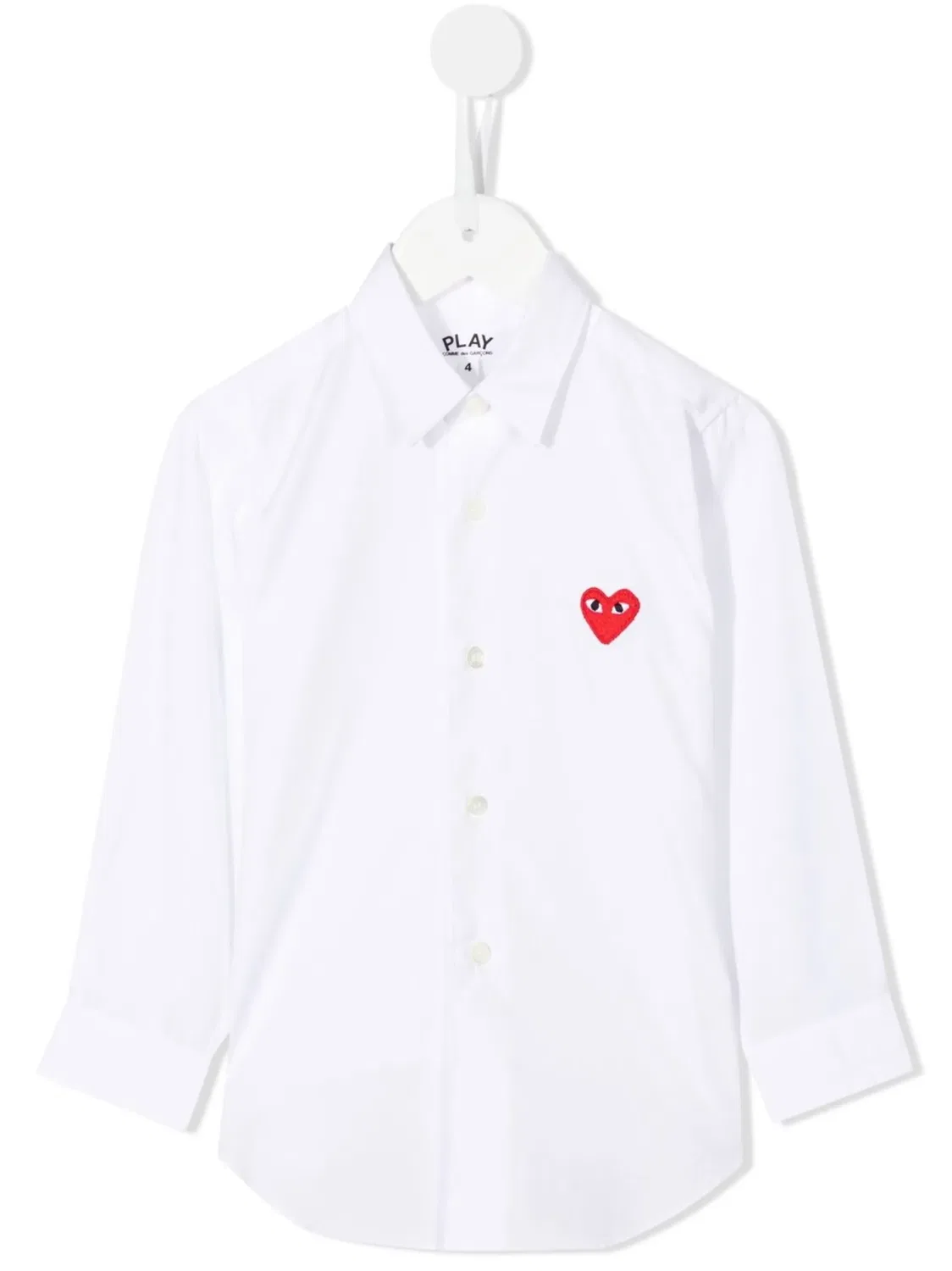 Comme Des Garçons Play Рубашка с вышивкой в виде сердца