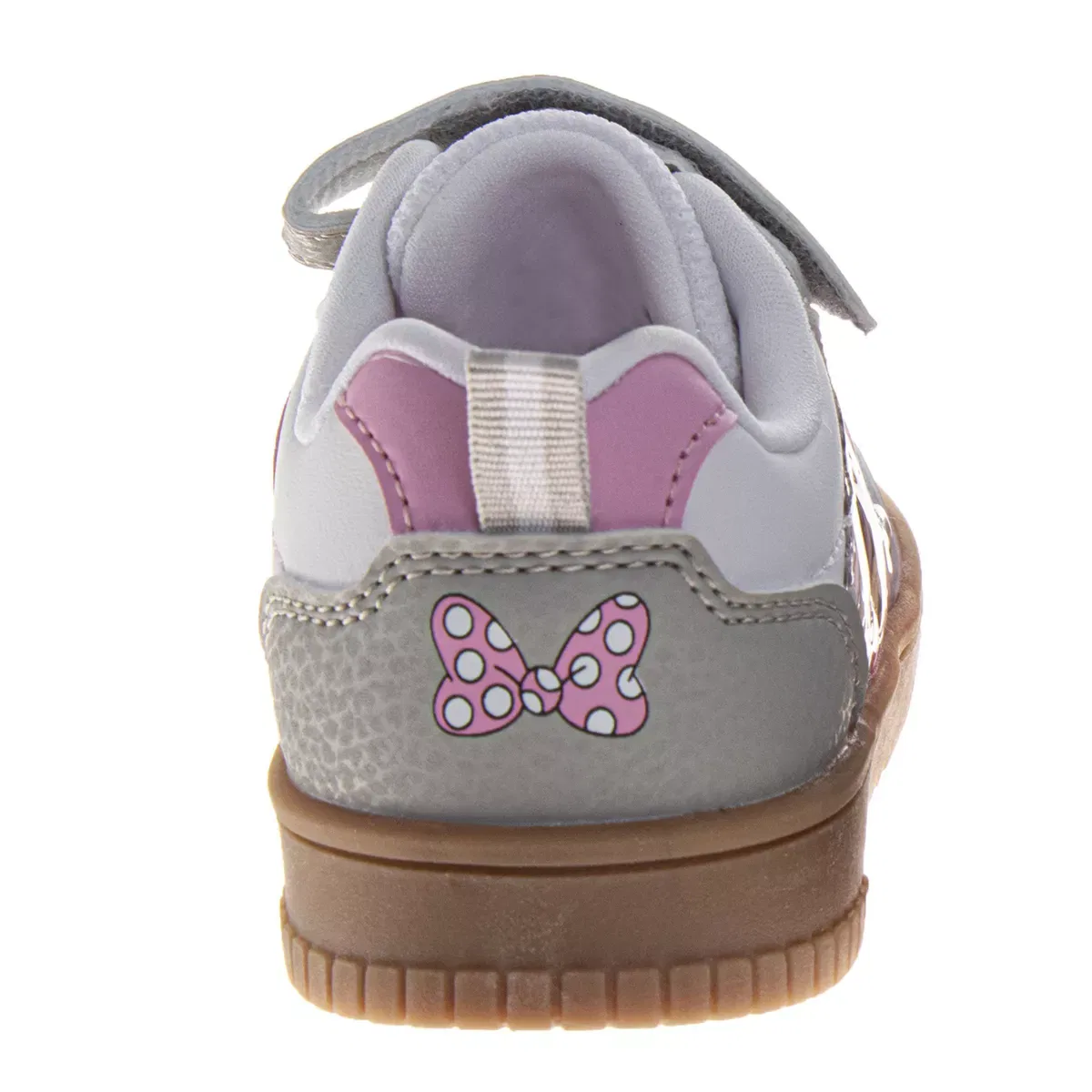 Детские кроссовки для девочек с принтом Stitch Disney, Grey Pink White — фото 4