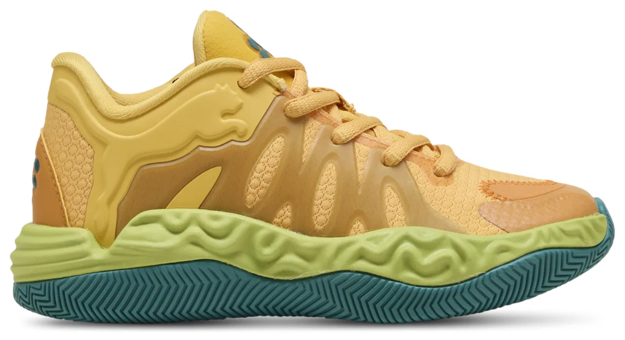 Кроссовки для мальчиков Hali 1 Playoffs PUMA, цвет Mustard Seed/Sea Kelp