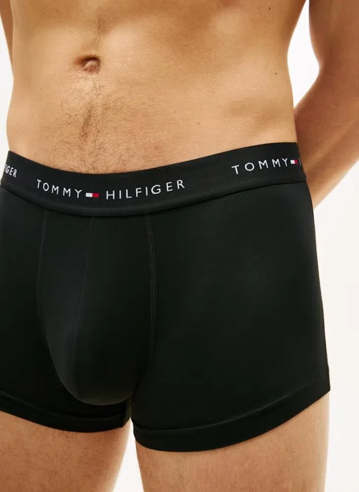 Трусы-боксеры низкой посадки комплект 3 шт. Tommy Hilfiger, черный — фото 4