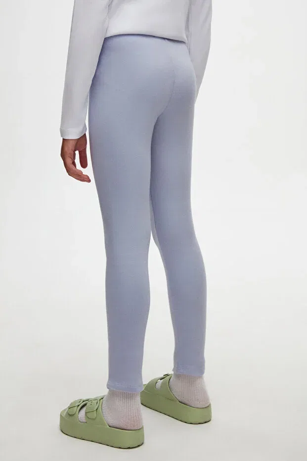 Детские леггинсы для девочек хлопковые Lovetti, Misty Lilac — фото 4