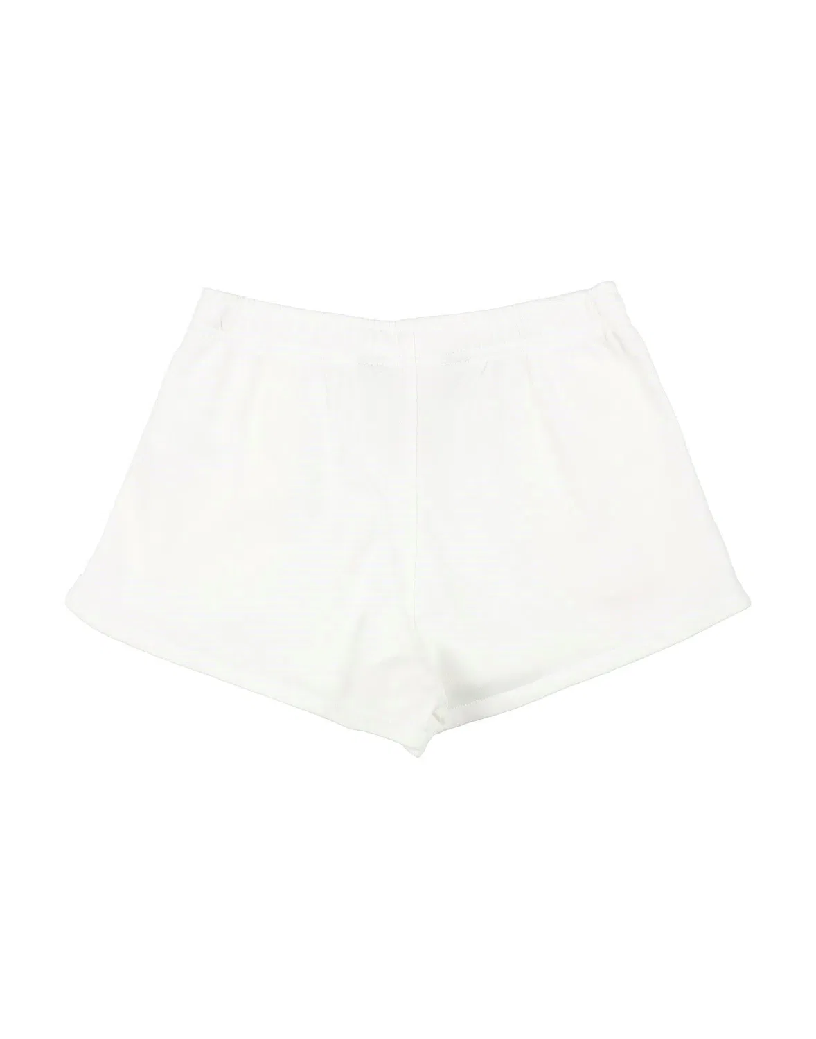 Детские шорты для девочек с вышитым логотипом Big Pony Logo French Terry Short Polo Ralph Lauren, белый — фото 2