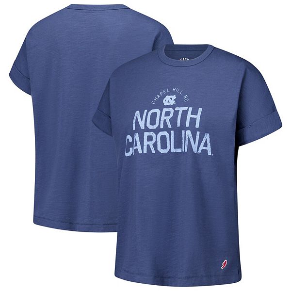 

Женская футболка с подкатом North Carolina Tar Heels в темно-синем цвете League Collegiate Wear