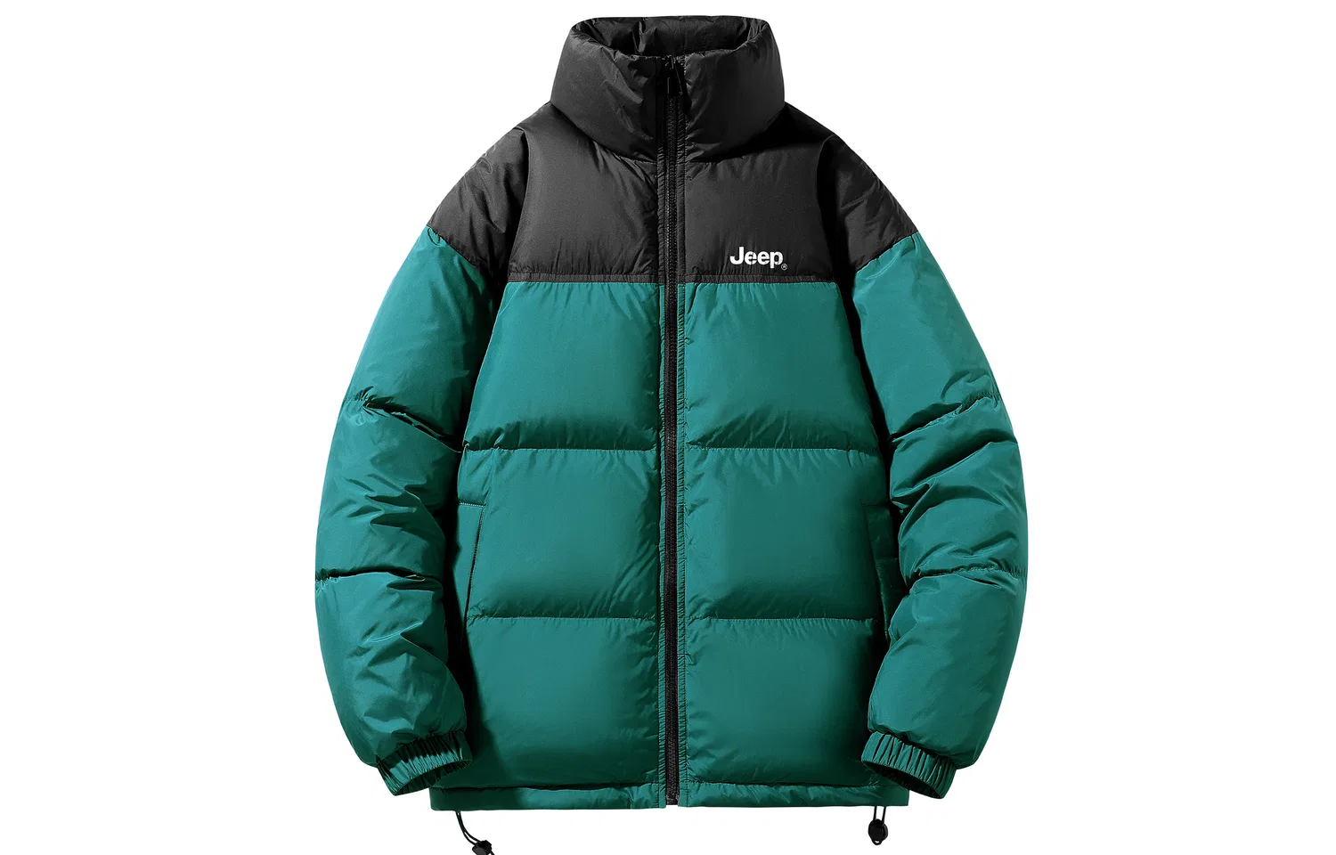 Детский пуховик с воротником-стойкой Jeep, Blue Green