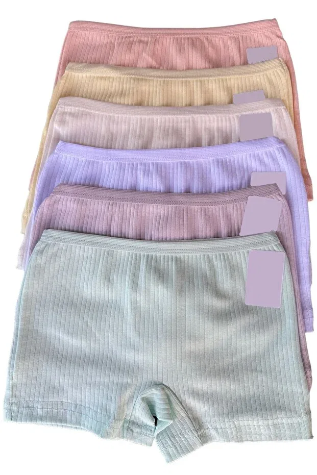 Детские боксеры для девочек хлопковые 6 предметов Dondeza, Pastel Color — фото 2