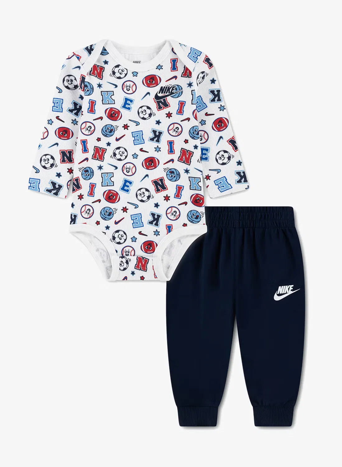 Боди-комбинезон с принтом Nike, темно-синий