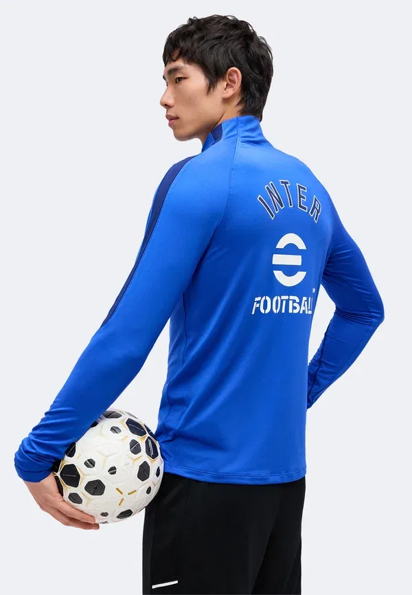 Футболка с принтом, Inter drill - club wear, Nike Performance, Lyon Blue/Blue Void/White, белый/синий/синий — фото 4