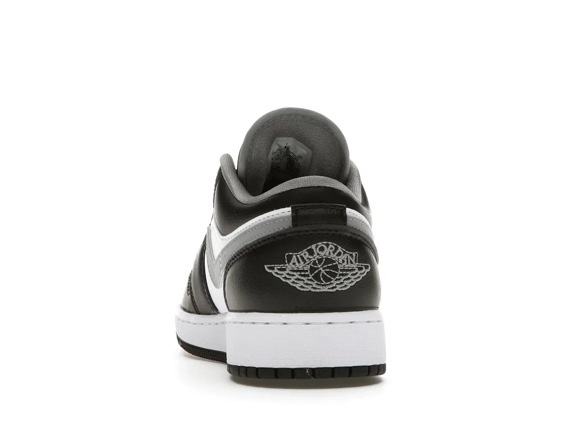 Детские кроссовки Lifestyle с контрастными накладками Jordan 1 Low Jordan, Black/Particle Grey-White — фото 4
