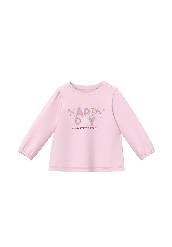 Лонгслив с цветочной аппликацией Long sleeved top S.Oliver, rosa, розовый