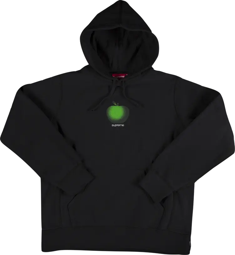 

Толстовка Supreme Apple Hooded Sweatshirt 'Black', черный
