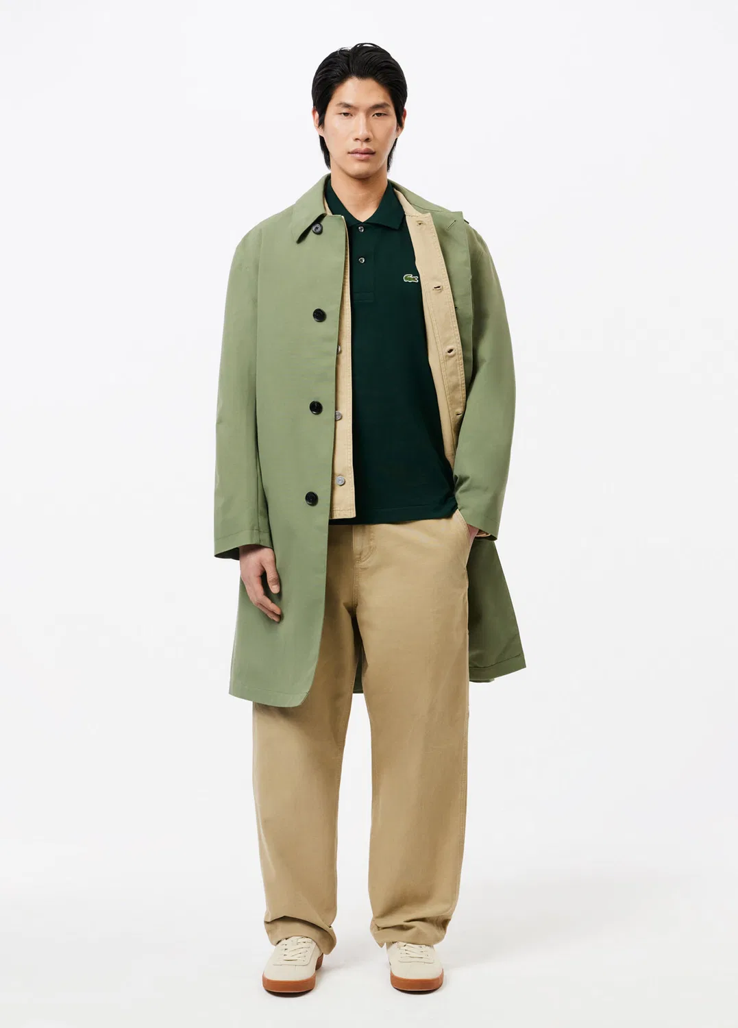 Поло Lacoste L.12.12 Classic Fit, темно-зеленый — фото 4